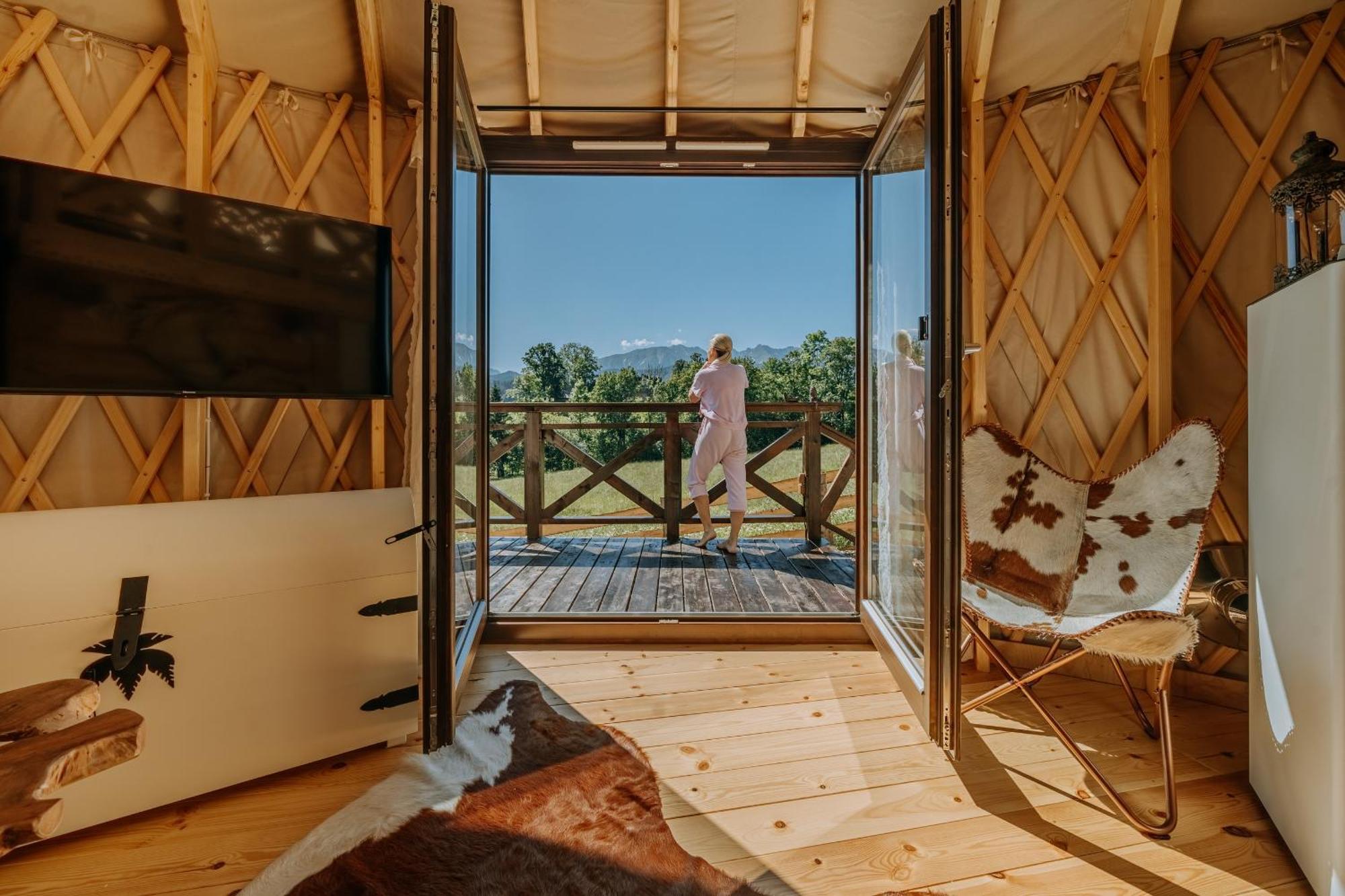 Jurta Na Wypasie - Luksusowy Namiot Z Widokiem Na Gory - Jacuzzi, Sauna, Split Ac, Private, Star View Закопане Экстерьер фото