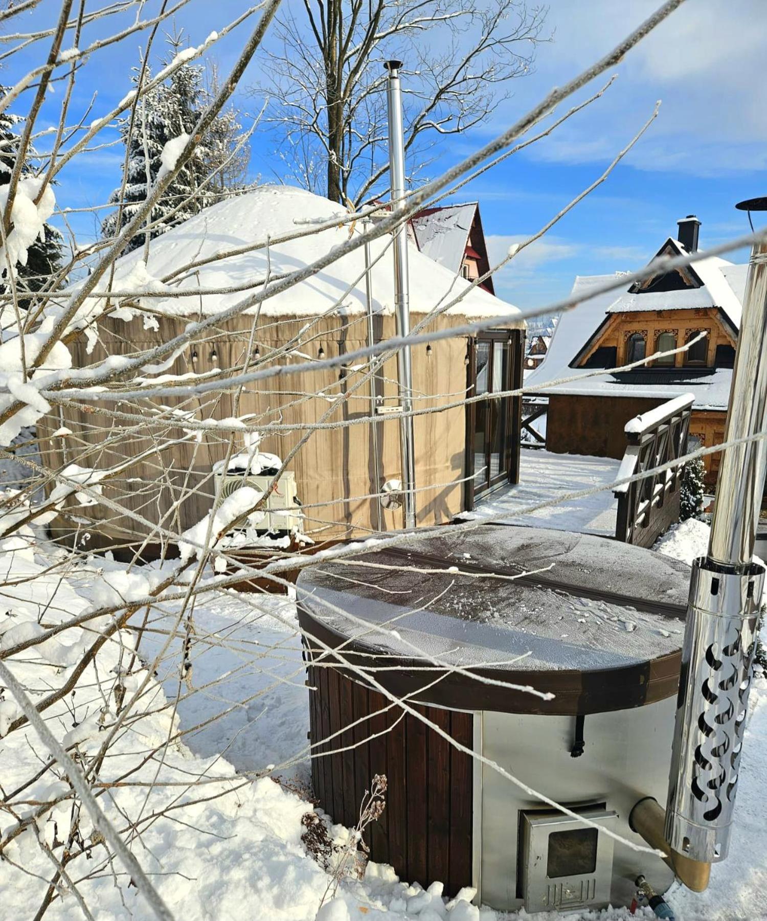 Jurta Na Wypasie - Luksusowy Namiot Z Widokiem Na Gory - Jacuzzi, Sauna, Split Ac, Private, Star View Закопане Экстерьер фото